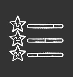 Rating Scale Chalk Icon