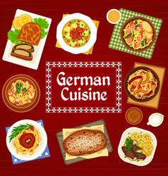 German Cuisine Menu Cover Design Template