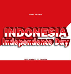 Independence Day Indonesia Editable Text Effect