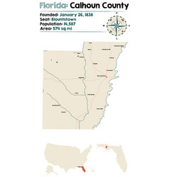 Map Calhoun County In Florida