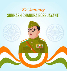 Subhash Chandra Bose Jayanti Banner Design