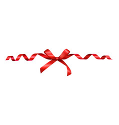 Red Ribbon Bow Composition