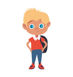 Student Blond Boy