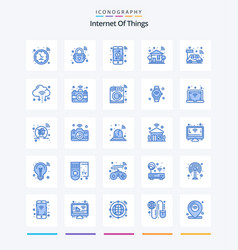 Creative Internet Of Things 25 Blue Icon Pack