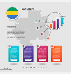 Gabon Chart Infographic Element