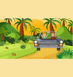 Classic Car For A Vacation Roadtrip Concept