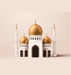 Cute Mosque Building Model