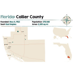 Map Collier County In Florida