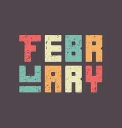 February Lettering Style