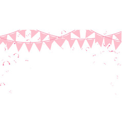 Frame Triangle Pennants Chain And Confetti For