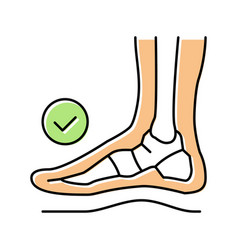 Healthy Bone Feet Color Icon