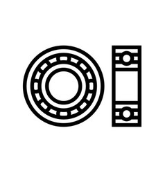 Bearing Design Mechanical Engineer Line Icon