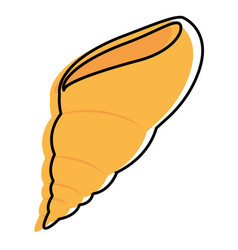 Isolated Colored Sketch Of A Sea Shell Icon