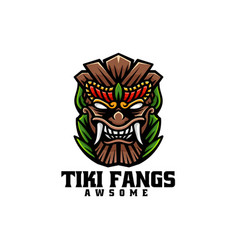 Logo Tiki Simple Mascot Style