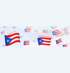 Puerto Rico Flag-themed Abstract Design