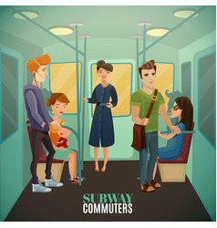 Subway Commuters Background