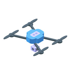 Drone Virtual Tour Icon Isometric Digital