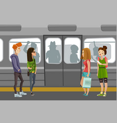 Subway People Background