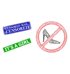 Distress Censored Mail Seals And Polygonal Mesh