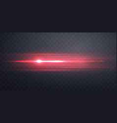 Red Lens Flares Set Isolated On Transparent