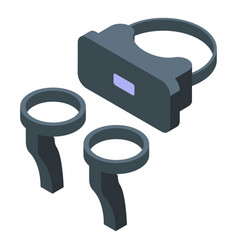 Vr Headset Icon Isometric Virtual Tour