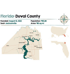 Map Duval County In Florida