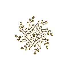 Natural Flower Logo Icon Design Template Flat