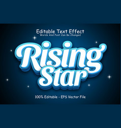 Rising Star Editable Text Effect 3 Dimension