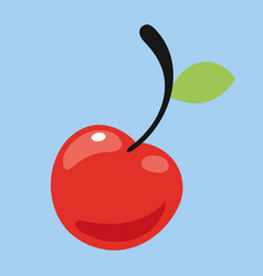 Cherry Icon In Flat Style