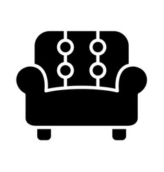 Couch Glyph Icon For Personal And Commercial Use