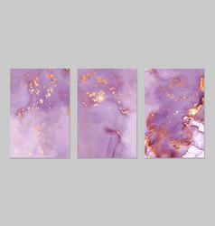 Lilac And Gold Marble Abstract Textures