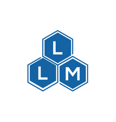 Lzbllm Letter Logo Design On White Background Llm