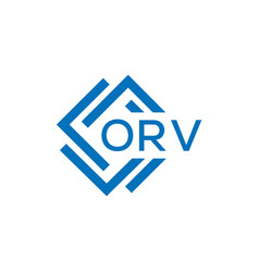 Orv Letter Logo Design On White Background