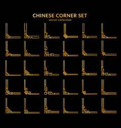 Chinese Golden Frame Corners Asian Embellishments