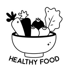 Healthy Food Doodle Solid Sticker Eps 10 F