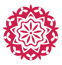 Indian Holi Festival Mandala Symbol