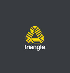 Triangle Looped Infinite Logo Abstract Design