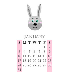 Calendar 2021 Monthly For January