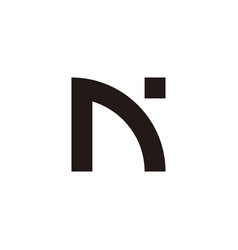 Letter N I Point Geometric Symbol Simple Logo