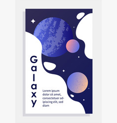 Poster With Galaxy Concept