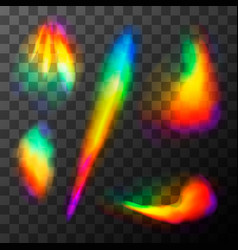 Rainbow Light Effects Light Streak Overlay