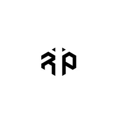 Rp Geometric Abstract Concept Logo Initial