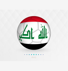 Football Ball With Iraq Flag Pattern Soccer Ball