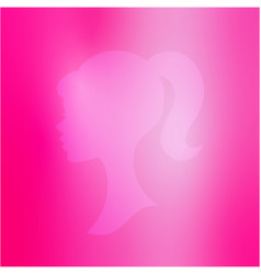 Hot Pink Barbie Background With Banner Poster