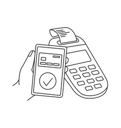 Smartphone Paying With Pos Terminal Mobile