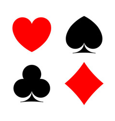 Card Symbols Pocker Ace Sign Casino Four