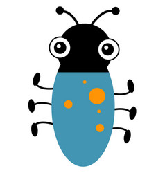 Funny Beetle Character Cartoon Bug Comic Insect