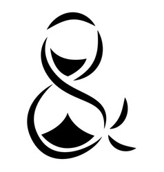 Hourglass In The Form Of An Ampersand Symbol