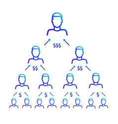 Scheme Of Work Of The Financial Pyramid Referral