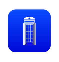 Phone Booth Icon Digital Blue